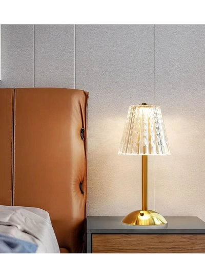 Yuwell Crystal Table Lamp Acrylic Touch Lamp Portable Led Table Lamp With 3 Light Color Modes With Touch Sensor 3-Levels Brightness Desk Lamp For Room Party And Restaurant Decor-3