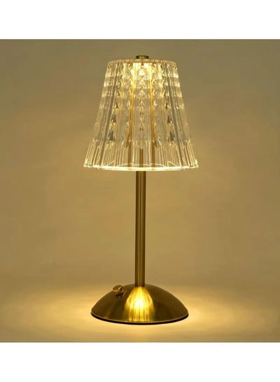Yuwell Crystal Table Lamp Acrylic Touch Lamp Portable Led Table Lamp With 3 Light Color Modes With Touch Sensor 3-Levels Brightness Desk Lamp For Room Party And Restaurant Decor-0