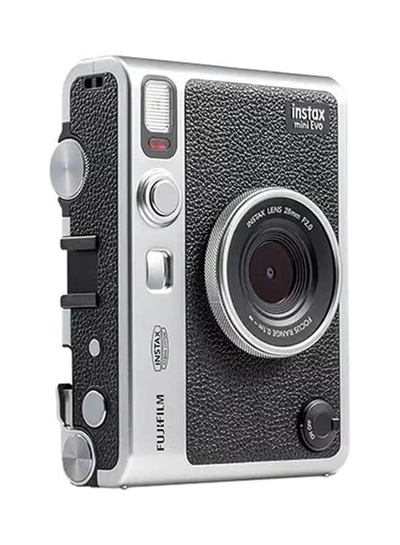 FUJIFILM Instax Mini EVO Hybrid Instant Camera – Black (USB-C) | Instant Print with Digital Preview, Creative Modes & Built-In Selfie Mirror-2