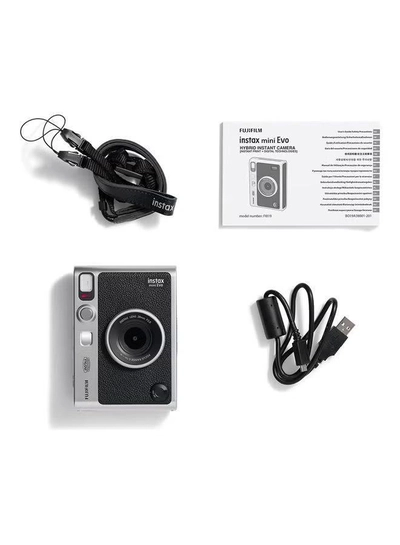 FUJIFILM Instax Mini EVO Hybrid Instant Camera – Black (USB-C) | Instant Print with Digital Preview, Creative Modes & Built-In Selfie Mirror-3