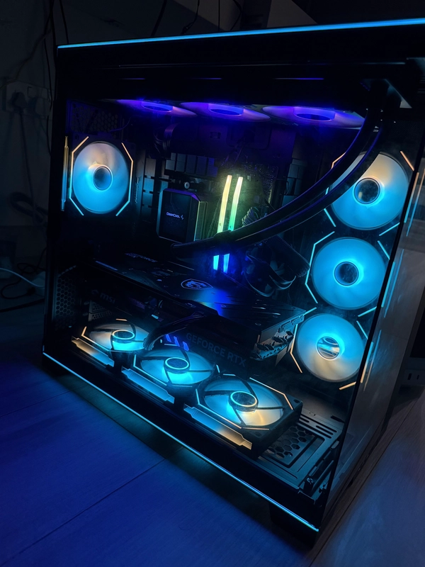 High-Performance Gaming PC with RGB Lighting