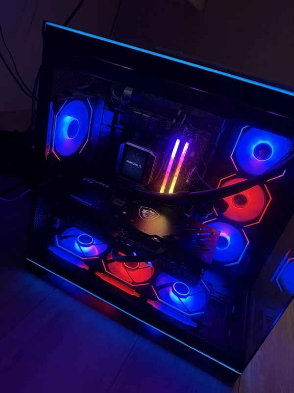 High-Performance Gaming PC with RGB Lighting