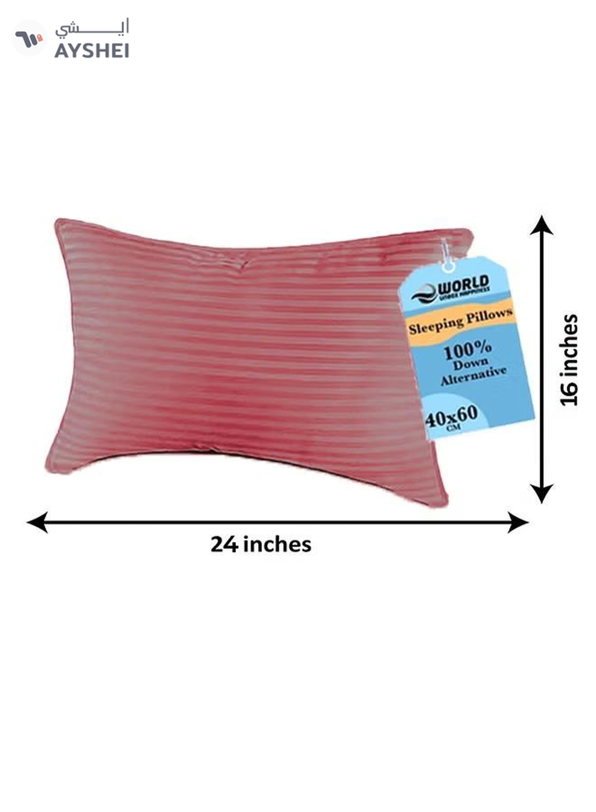 Eworld 3-piece Bedding Set Includes 2 Premium Bed Pillows & 1 Full-Body Pillow for Adults-2-2