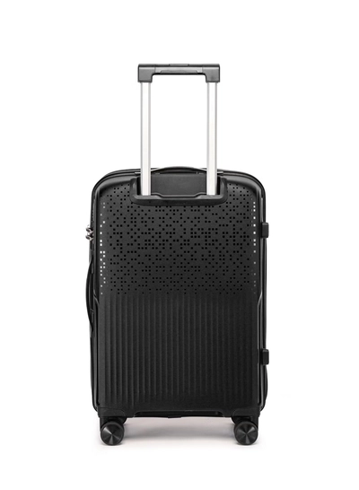 British Tourister 3 Piece Polypropylene Hard Side Spinner Luggage Trolley Set 20/24/28 Inch - Black-5