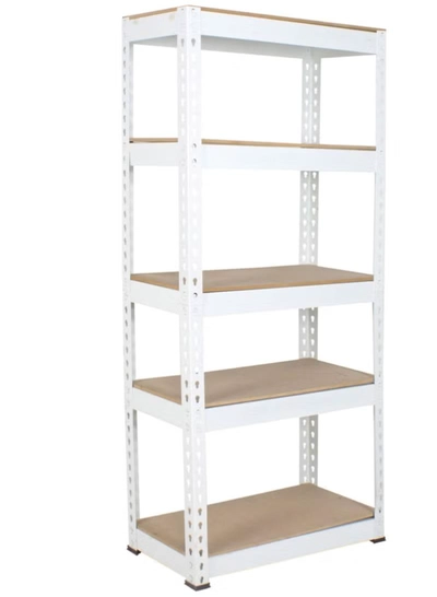 DubaiGallery 5-tier Metal Shelving Unit Adjustable Garage Storage Utility Rack Heavy Duty Shelves Organization Multipurpose Shelf Warehouse Basement Kitchen Living Room pantry-0