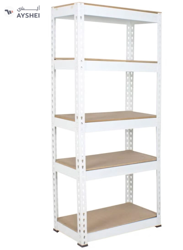 DubaiGallery 5-tier Metal Shelving Unit Adjustable Garage Storage Utility Rack Heavy Duty Shelves Organization Multipurpose Shelf Warehouse Basement Kitchen Living Room pantry