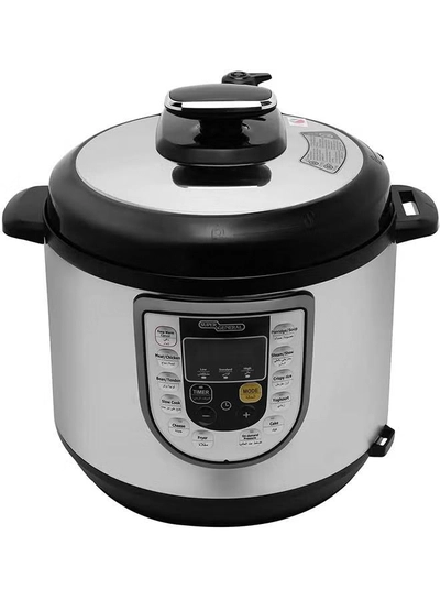 SUPER GENERAL Electric Pressure Cooker 6.0 L 1000.0 W SGEC60DM Silver/Black-0