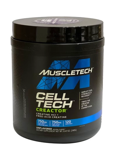 MuscleTech Creactor Creatine HCL Pre-Workout - Unflavored - 120 Servings-0