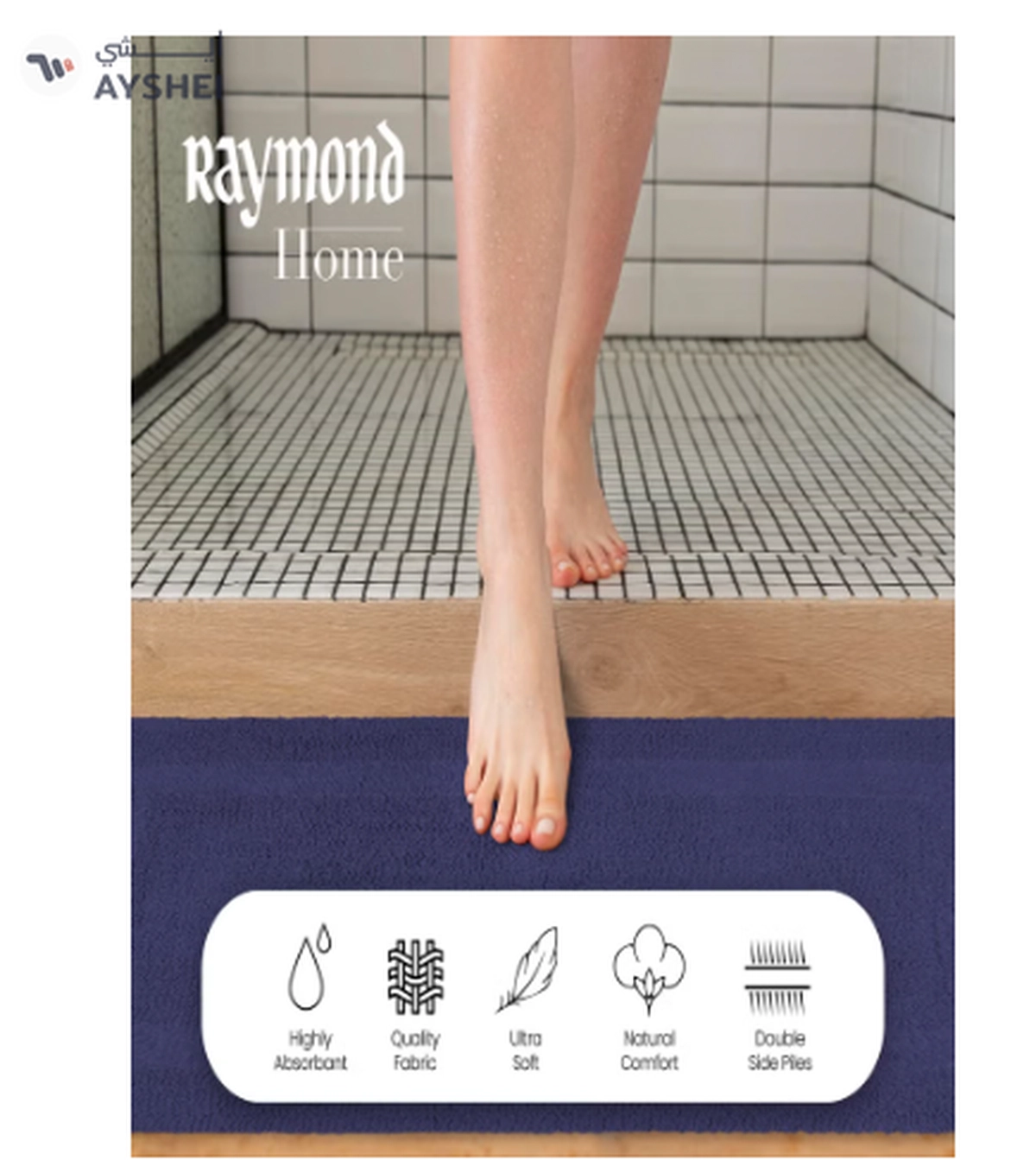Raymond Home Single Bath Mat-3-3