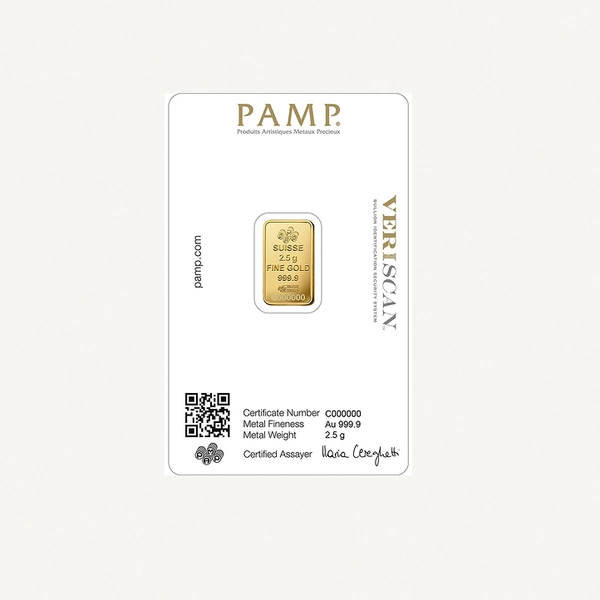 PAMP 24KT - 2.5g Suisse Pamp