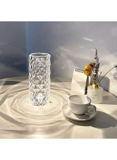 Arabest Rose Diamond USB Charging Table Lamp White 21 x 9 x 9cm-4