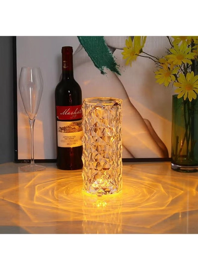 Arabest Rose Diamond USB Charging Table Lamp White 21 x 9 x 9cm-5