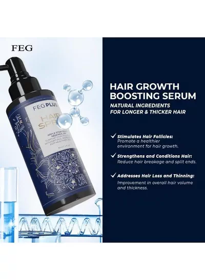FEG PLUS Natural Hair Care Spray FEG PLUS combines selected hair-care ingredients with Apple Stem Cells and Redensyl 5% in a convenient spray formula, making it an easy addition to your everyday hair-care routine.-4