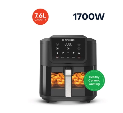 nutricook Air Fryer Slim XL,7.6L, 2.4KG, Extra-Large Basket-0