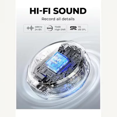 Hollyland LARK M2 Wireless Microphone for iPhone, Android and Camera, 48KHz 24Bit Hi-Fi Audio, 1000ft LOS Range, Noise Cancellation, 40H Duration for Vlogging Lark M2 Black-4