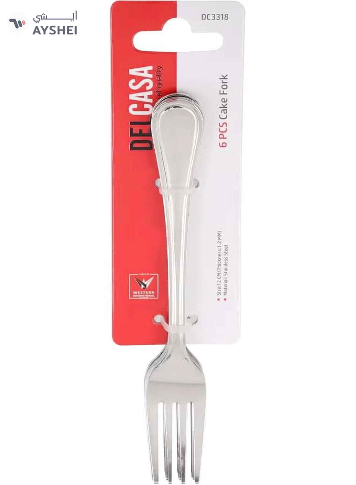 Delcasa DC3318 Cake Fork 6-Pieces-4-4