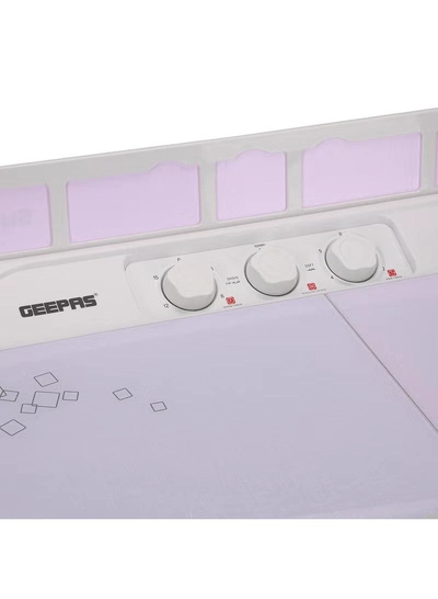 GEEPAS Twin Tub Semi-Automatic Washing Machine- GSWM6466| Hidden Control Panel and Semi-Automatic Top Load Washing Machine| Spin Capacity: 7.0 KG| White 400 W GSWM6466 White 400 W GSWM6466 White-3