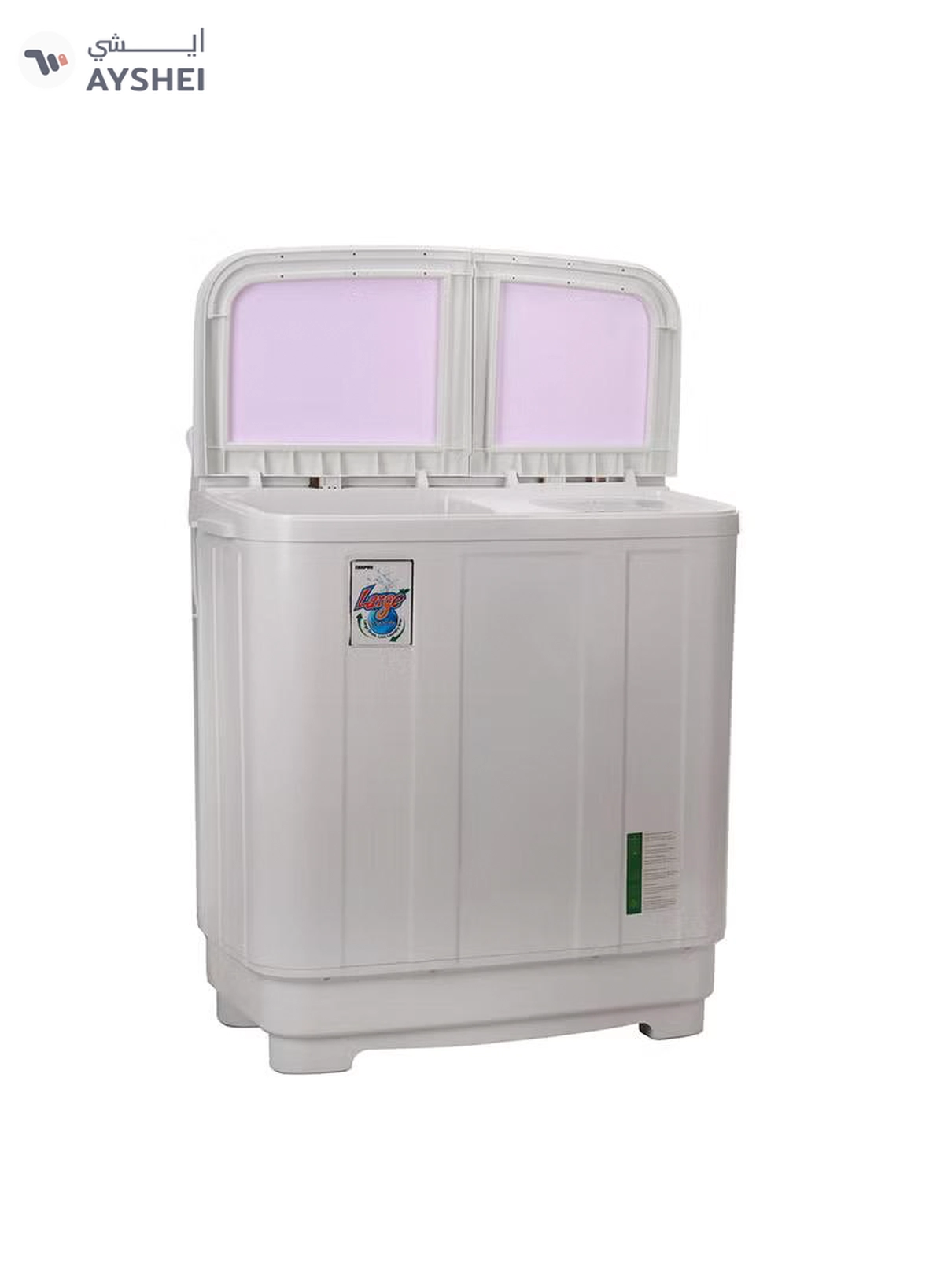 GEEPAS Twin Tub Semi-Automatic Washing Machine- GSWM6466| Hidden Control Panel and Semi-Automatic Top Load Washing Machine| Spin Capacity: 7.0 KG| White 400 W GSWM6466 White 400 W GSWM6466 White-2-2