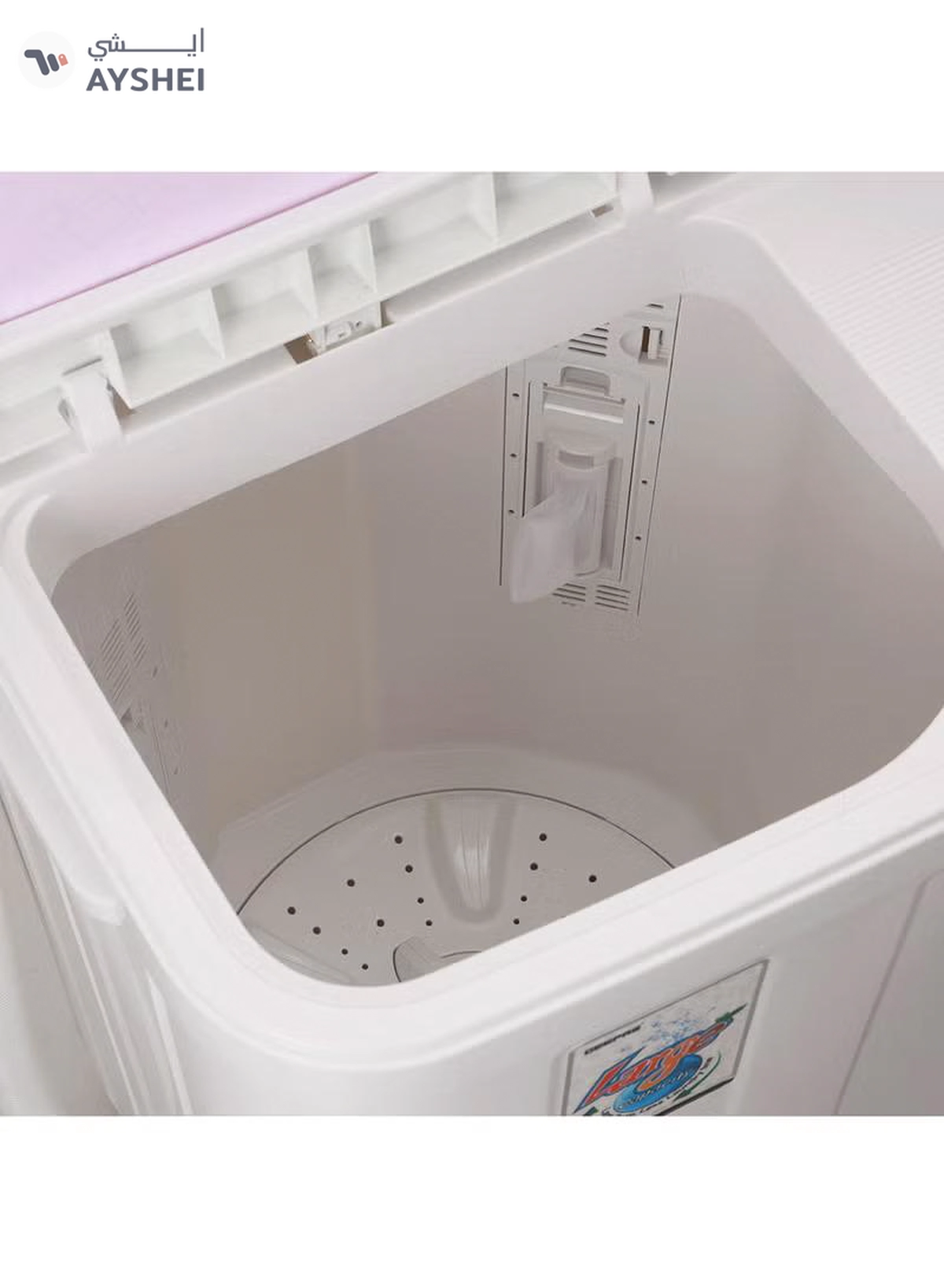 GEEPAS Twin Tub Semi-Automatic Washing Machine- GSWM6466| Hidden Control Panel and Semi-Automatic Top Load Washing Machine| Spin Capacity: 7.0 KG| White 400 W GSWM6466 White 400 W GSWM6466 White-4-4