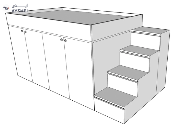 MAGA Storage Loft Bed, Custom Made