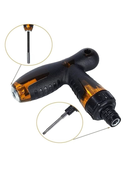 ABBASALI Screwdriver Handle Ratchet Wrench T Handle Screw Driver Kit-1