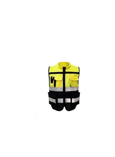 ABBASALI Vest Pocket Men's High Visibility Safety Printed-4