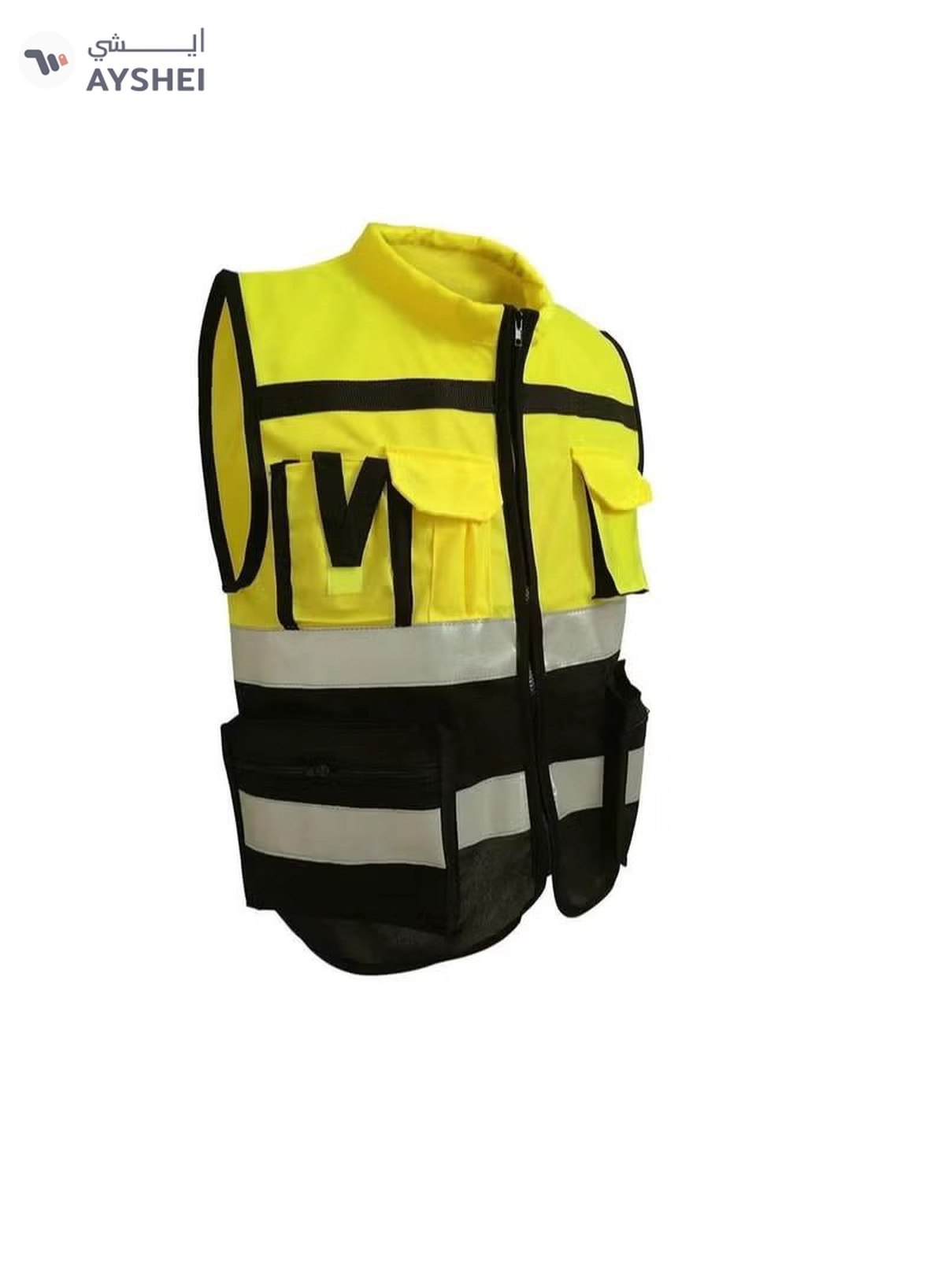 ABBASALI Vest Pocket Men's High Visibility Safety Printed-1-1