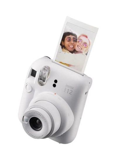 FUJIFILM Instax Mini 12 Instant Film Camera With Pack Of 20 Films Clay White-4