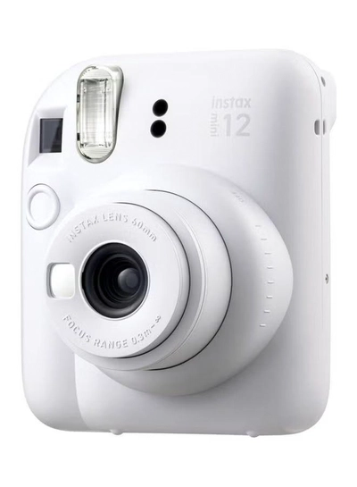 FUJIFILM Instax Mini 12 Instant Film Camera With Pack Of 20 Films Clay White-1