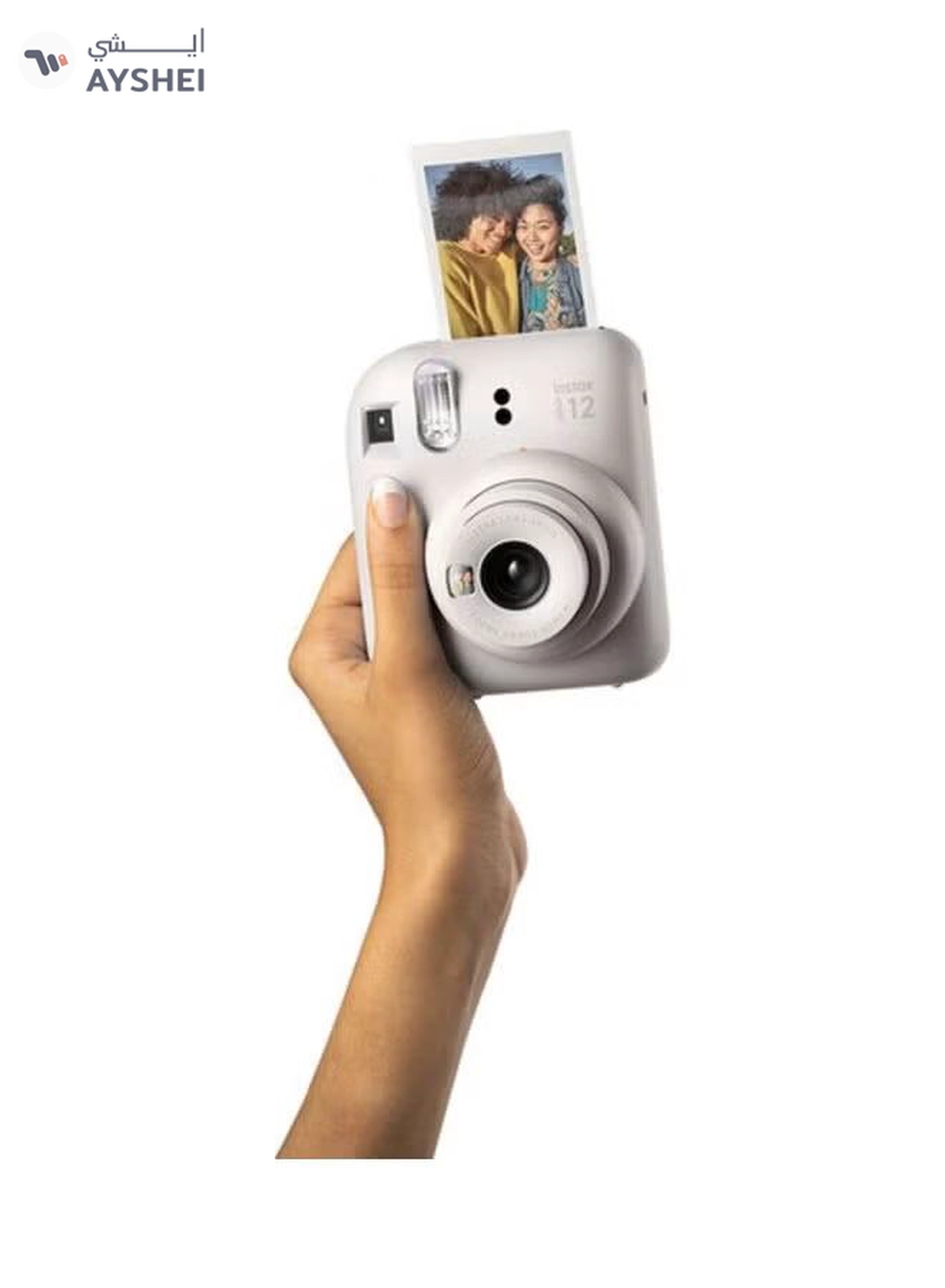 FUJIFILM Instax Mini 12 Instant Film Camera With Pack Of 20 Films Clay White-3-3