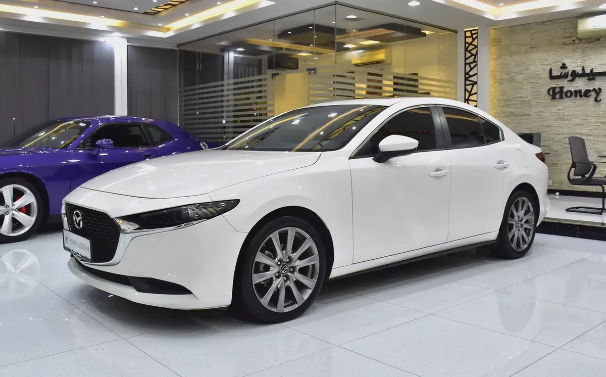 AED 1,229 EMi at 0% DP | Mazda 3 ( 2023 Model ) in White Color GCC Specs-1-1