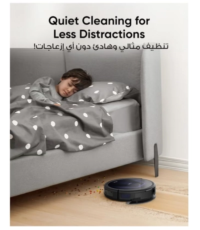 Eufy G50 Robot Vacuum With 4,000 Pa Powerful Suction, Dynamic Navigation And Pro Detangle Comb Roller Brush For Hair Cleaning, Mop Pad For Light Surface Cleaning, Perfect For Hard Floor, Pet Hair, Carpet 40 W T2212 Black-2