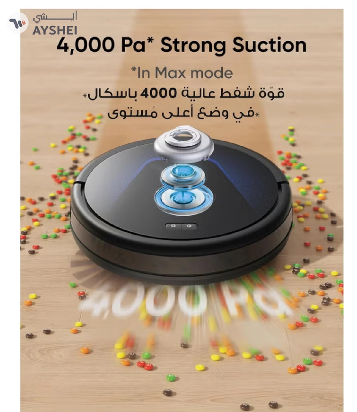 Eufy G50 Robot Vacuum With 4,000 Pa Powerful Suction, Dynamic Navigation And Pro Detangle Comb Roller Brush For Hair Cleaning, Mop Pad For Light Surface Cleaning, Perfect For Hard Floor, Pet Hair, Carpet 40 W T2212 Black-6-6