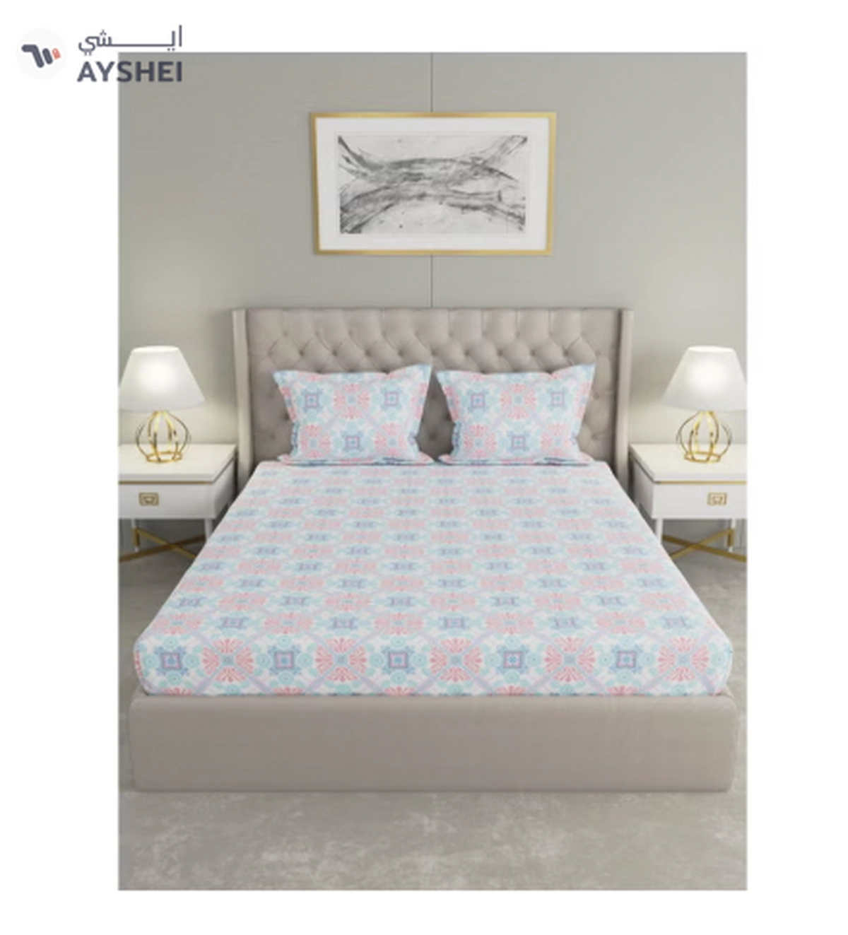 Raymond Home King Flat Sheet Super Soft 120 TC Pure Cotton-1-1