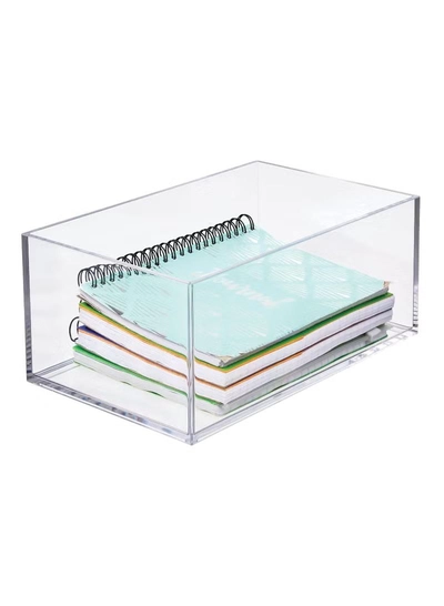 Eworld Set of 3 Clear Stackable Plastic Storage Containers-5