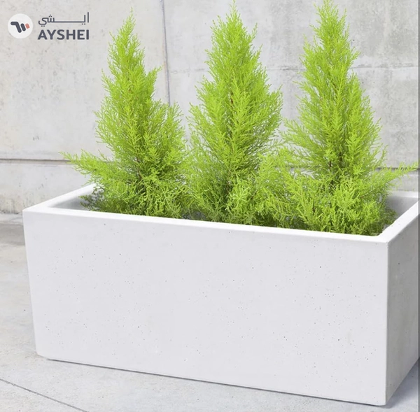 Yatai Decor Concrete Planter Box Rectangular Shape Indoor Garden for Outdoor living room Grow Plants