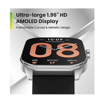 Amazfit Pop 3s Ultra-large 1.96" HD AMOLED Display,Fashionable Curved-2