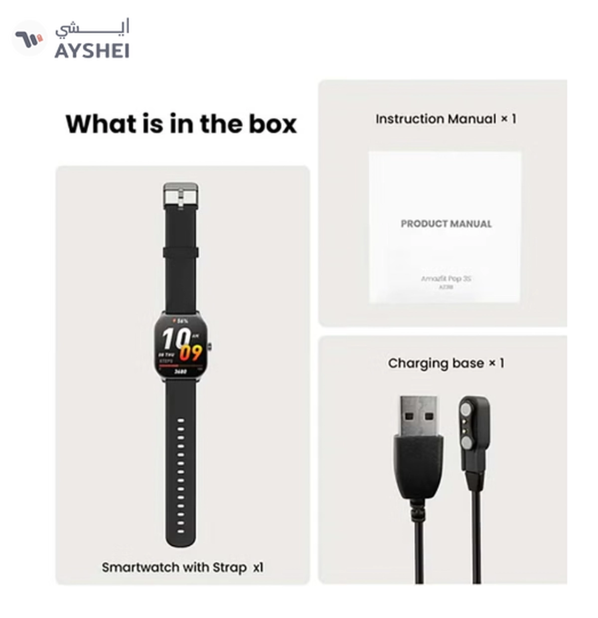 Amazfit Pop 3s Ultra-large 1.96" HD AMOLED Display,Fashionable Curved-3-3