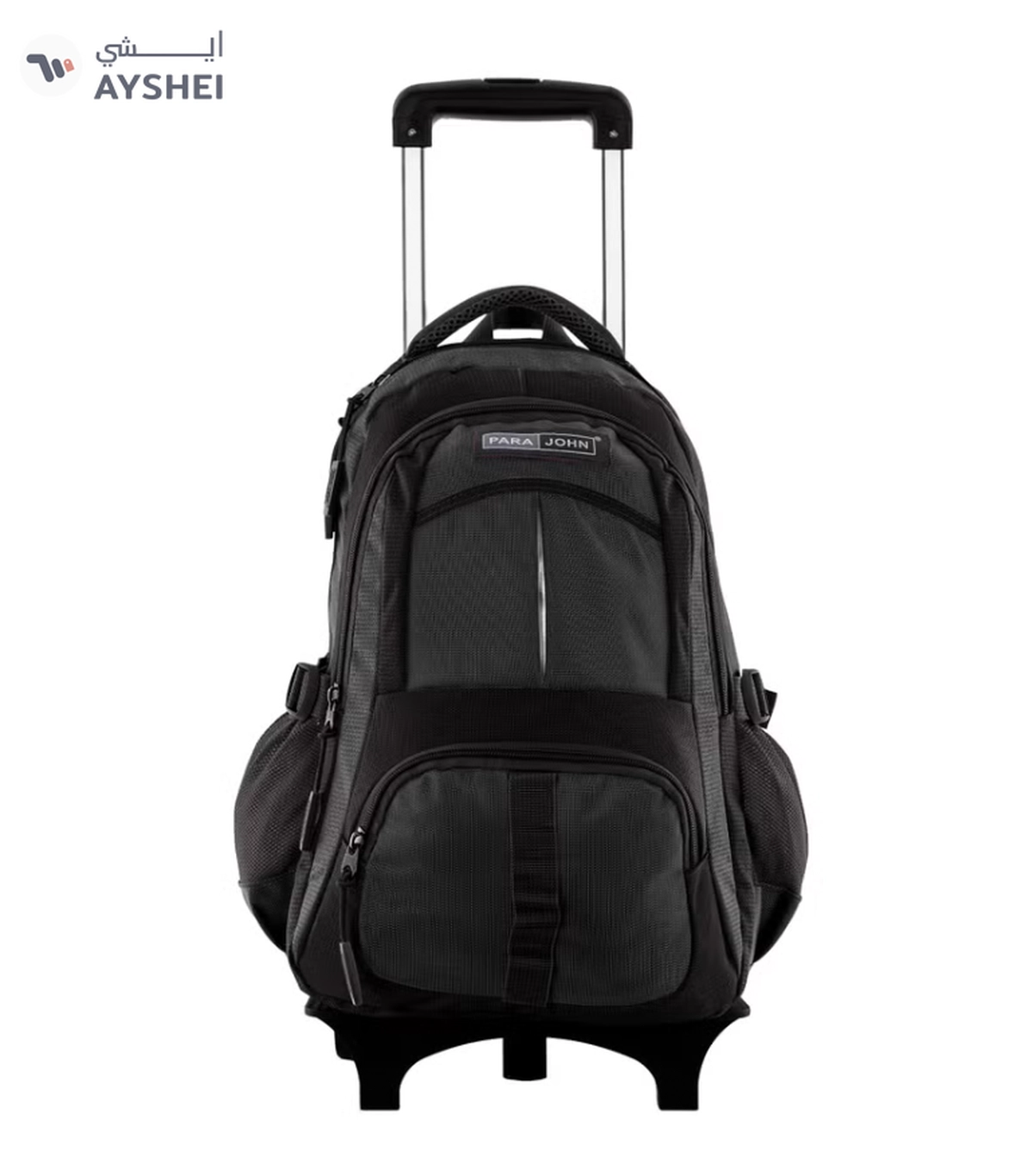 PARAJOHN Unisex Rolling Trolley Backpack with Adjustable Strap-0-0