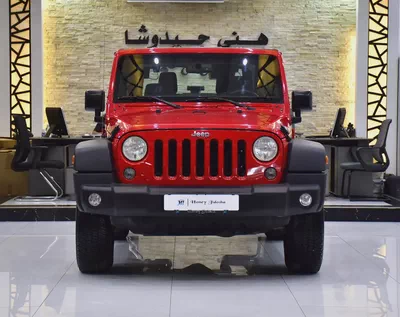 EXCELLENT DEAL for our Jeep Wrangler Sport ( 2017 Model ) in Red Color GCC Specs-0