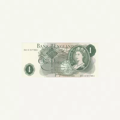 ENGLAND 1 POUND BANKNOTE 1960-0