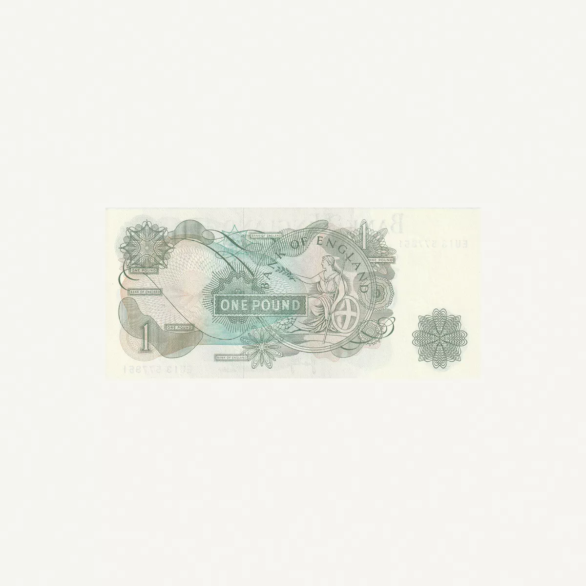 ENGLAND 1 POUND BANKNOTE 1960-1-1