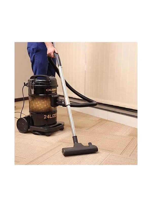 Olsenmark Drum Vacuum Cleaner 25 L 2200 W OMVC1717 Black/Gold