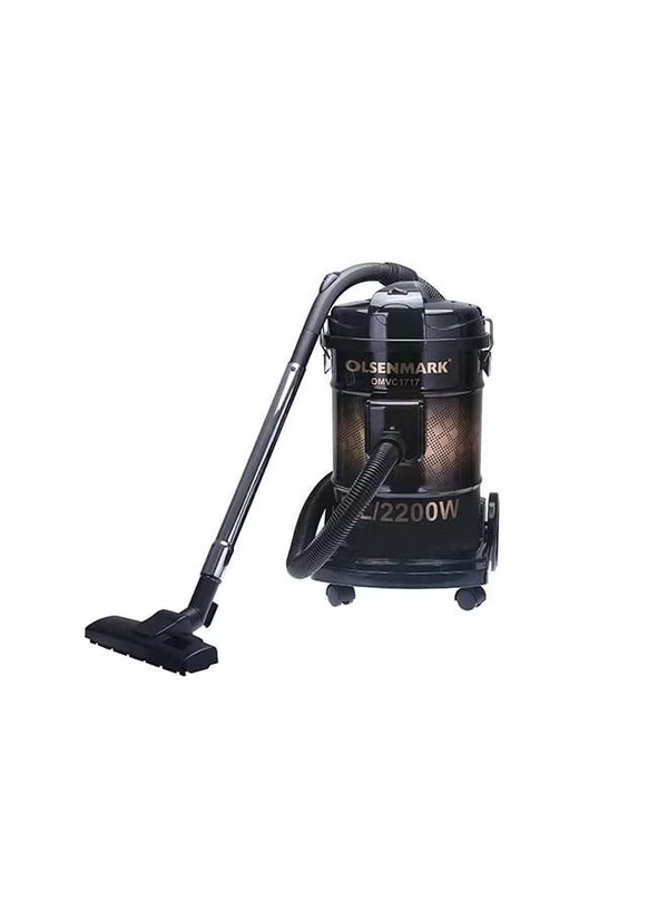 Olsenmark Drum Vacuum Cleaner 25 L 2200 W OMVC1717 Black/Gold