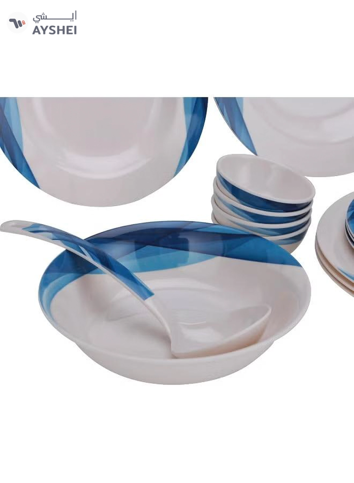 Delcasa DC2152 Melamine Ware Dinner 14-Pieces Set-3-3