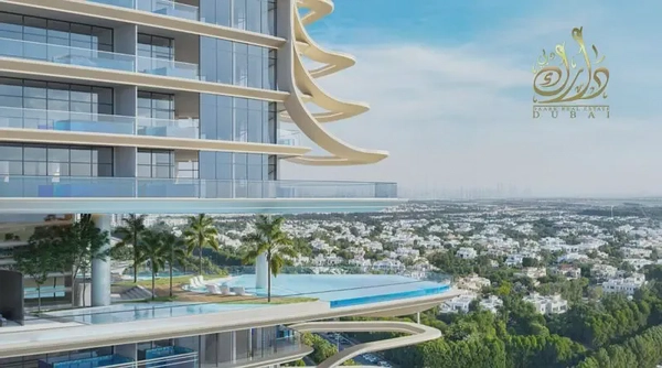 Furnished Studio | Samana Barari Heights | Balcony & Pool Access