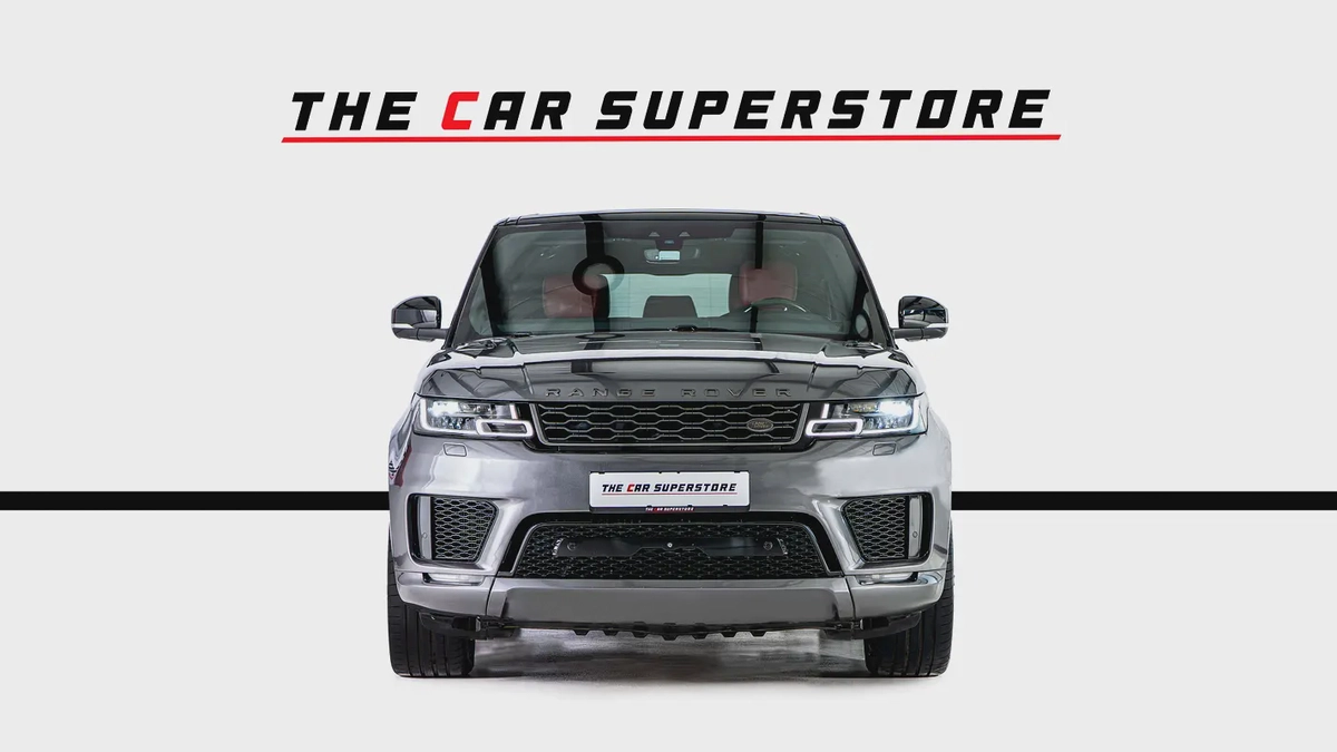 Range Rover Sport V8 Dynamic-GCC-22 Inch Rims-Black Contracting Roof-Red Interior-2-2