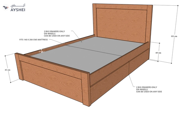 Terra Box Drawer Storage Bed