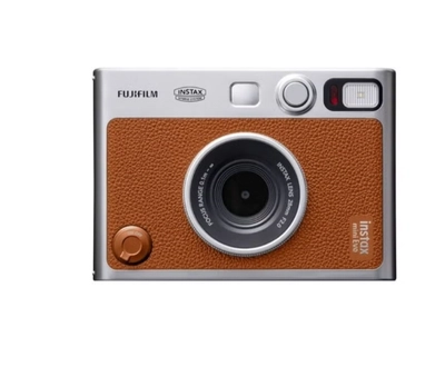 FUJIFILM Instax Mini EVO Hybrid Instant Camera – Brown (USB-C) | Instant Print -0