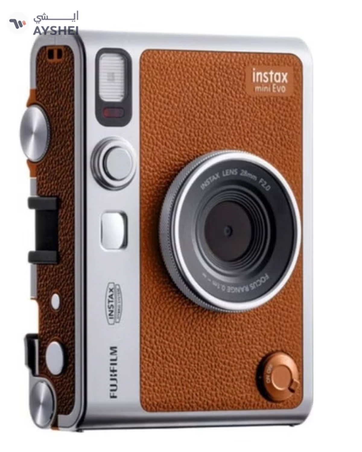 FUJIFILM Instax Mini EVO Hybrid Instant Camera – Brown (USB-C) | Instant Print -4-4